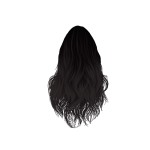 lange Haare Balayage schwarz
