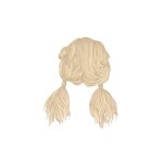 lange blonde Haare