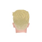 längeres Deckhaar blond