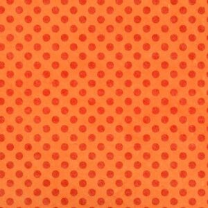 FILZPLATTE/ bedruckter Filz für Applikationen und Maschinenstickerei Punkte, orange/ rot