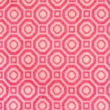 FILZPLATTE/ bedruckter Filz für Applikationen und Maschinenstickerei, Waben, pink/ rosa