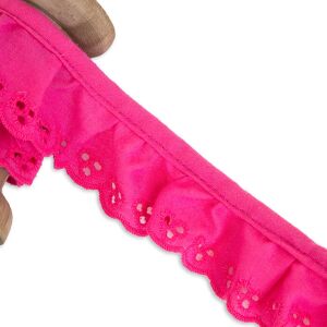 Wäschespitze GERÜSCHT, 34mm breit, pink
