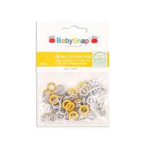 BabySnap Jersey Druckknöpfe (10,0mm) , gelb, B10