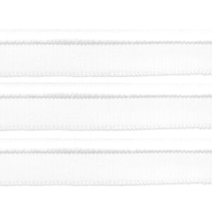 tolle ELASTISCHE Paspel - weiß - Glamour - Paspelband dehnbar, schön flach, ideal für Jersey etc.