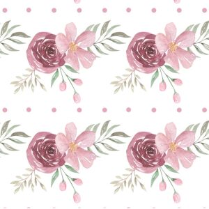 Bio-Jersey, Wild Roses with dots, by BioBox