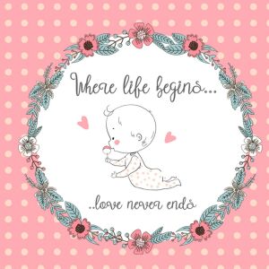 Bio-Jersey, PANEL Where life begins love never ends,...