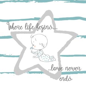 Bio-Jersey, PANEL Where life begins love never ends,...