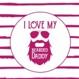 Bio-Jersey, Panel - I love my bearded daddy/ Superkind
