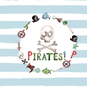 Bio-Jersey, Pirates Totenkopf Panel, Pirate World by BioBox