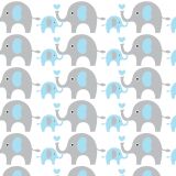 Bio-Jersey, Elefanten, blau, ElefantenLiebe