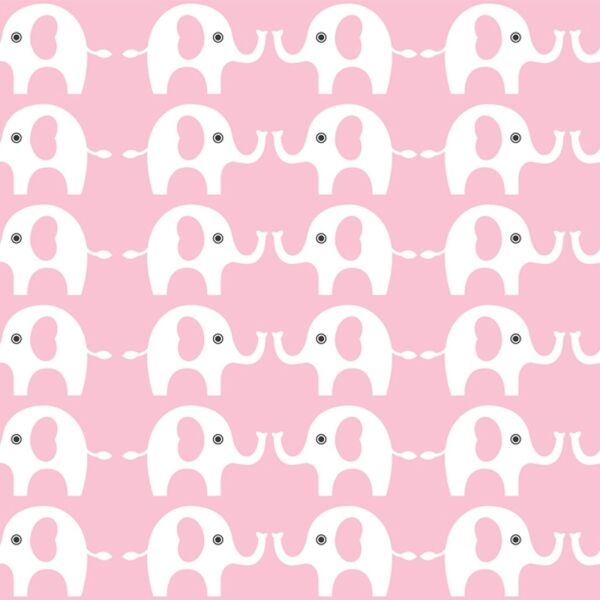 Bio-Jersey, Elefanten-Freunde rosa weiss, ElefantenLiebe, by BioBox