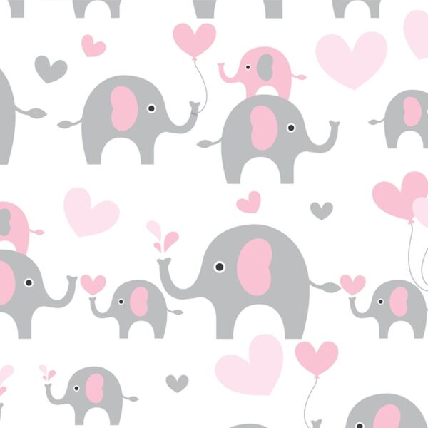 Bio-Jersey, Familie Elefant rosa grau, ElefantenLiebe, by BioBox