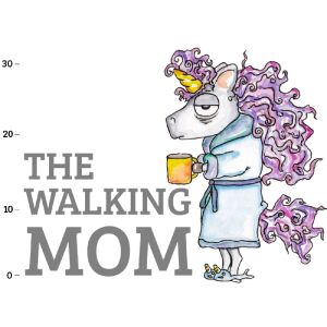 Bio-Jersey, XL Panel für Große, Walking Mom, Mad Morning