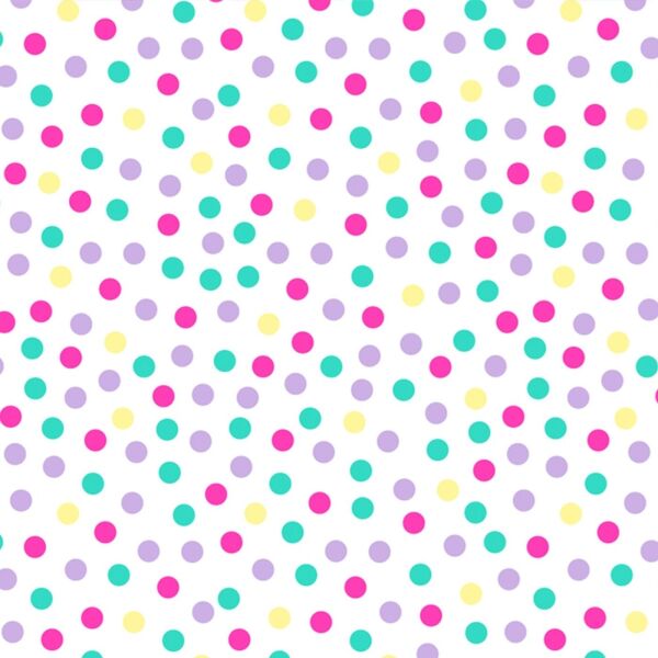 Bio-Jersey, unregelmäßige Punkte, lila mint pink, Frühlingsboten, by BioBox