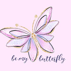 Bio-Jersey, be my butterfly Schmetterling Panel