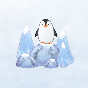 Bio-Jersey, Pinguin Panel, happy zoo, by BioBox