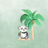 Bio-Jersey, Panda Panel, happy zoo