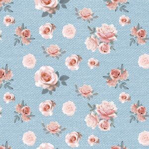Bio-Jersey, lace roses, Rosen, summer jeans