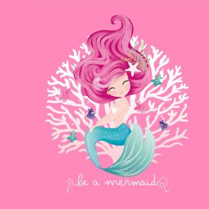 Bio-Jersey be a mermaid Meerjungfrau PANEL, merbeauty by...