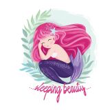 Bio-Jersey beauty Meerjungfrau PANEL, merbeauty