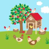 Bio-Jersey, Hühner Panel, Die kleine Farm