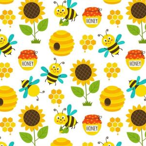 Bio-Jersey, Bienen & Blumen, SummSummBienchen Bienen by...