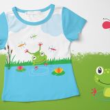 Bio-Jersey, Sommer am See Panel, Funny Frog