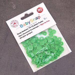 BabySnap T5 Druckknöpfe, 30 Stück (12,4mm), B14, glänzend, grün