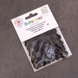 BabySnap T5 Druckknöpfe, 30 Stück (12,4mm), B5, glänzend, schwarz