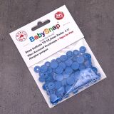 BabySnap T5 Druckknöpfe, 30 Stück (12,4mm), B27, matt, blau