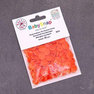 BabySnap T5 Druckknöpfe, 30 Stück (12,4mm), B55, glänzend, orange