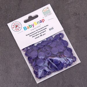 BabySnap T5 Druckknöpfe, 30 Stück (12,4mm), B35, glänzend, lila