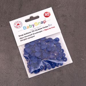 BabySnap T5 Druckknöpfe, 30 Stück (12,4mm), B16, glänzend, royalblau