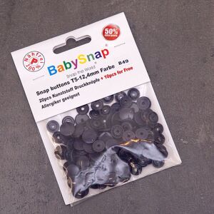 BabySnap T5 Druckknöpfe, 30 Stück (12,4mm), B49, glänzend, blau lila