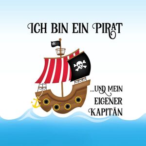 Bio-Jersey, Ich bin ein Pirat PANEL, Piraten Ahoi by BioBox
