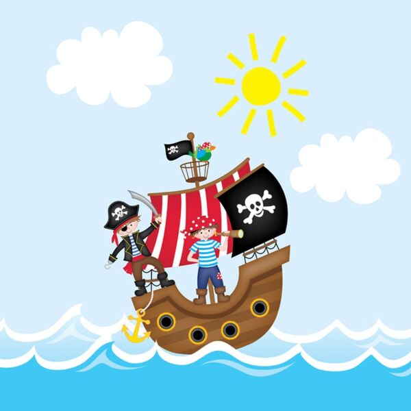 Bio-Jersey, Piraten auf hoher See PANEL, Piraten Ahoi by BioBox