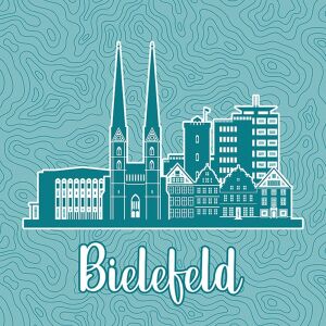 Bio-Jersey Bielefeld XL Panel petrol - Städte-Kollektion...