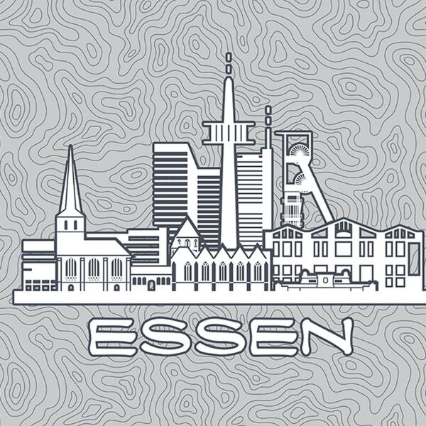 Bio-Jersey Essen XL Panel grau - Städte-Kollektion