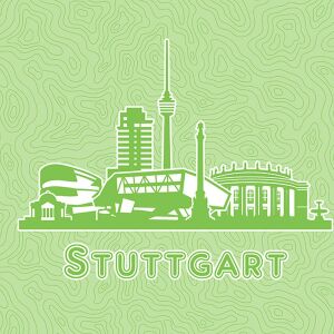 Bio-Jersey Stuttgart XL Panel grün - Städte-Kollektion