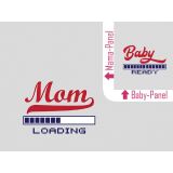 Bio-Jersey, 2tlg. XL Set MOM loading Umstands-Panel + Baby-PanElasthan