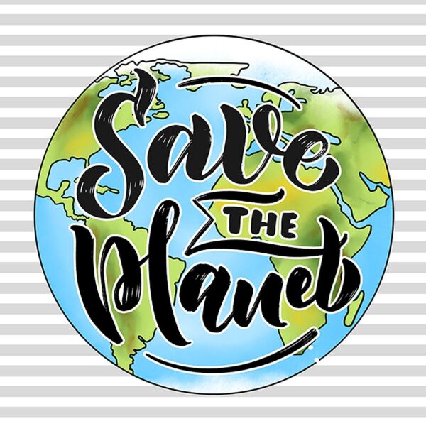 Bio-Jersey XL Panel save the planet, statement für den Umweltschutz by BioBox