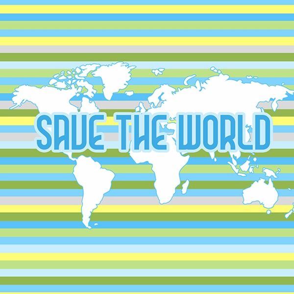 CANVAS Panel für Taschen Kissen & Co, save the world, Umweltschutz