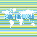 CANVAS Panel für Taschen Kissen & Co, save the world, Umweltschutz
