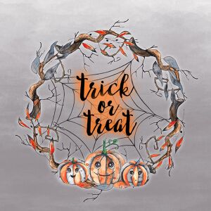 Bio-Sommersweat trick or treat Panel, happy halloween by...
