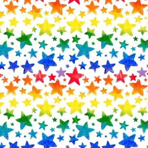 Musselin rainbow stars, Sterne by BioBox