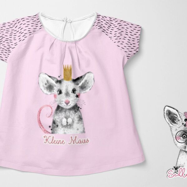 Bio-Jersey, Cool and Cute, Kleine Maus Panel, by BioBox