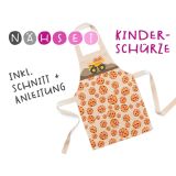 Nähset Kinder-Schürze, Kekse, inkl. Schnittmuster + Anleitung