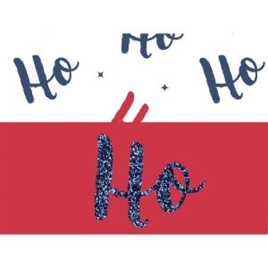 Nähset Ofenhandschuhe (1 Paar), ho ho ho (merry christmas), inkl. Schnittmuster + Anleitung