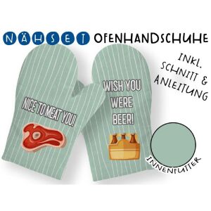 Nähset Ofenhandschuhe (1 Paar), Nice to meet you, inkl....