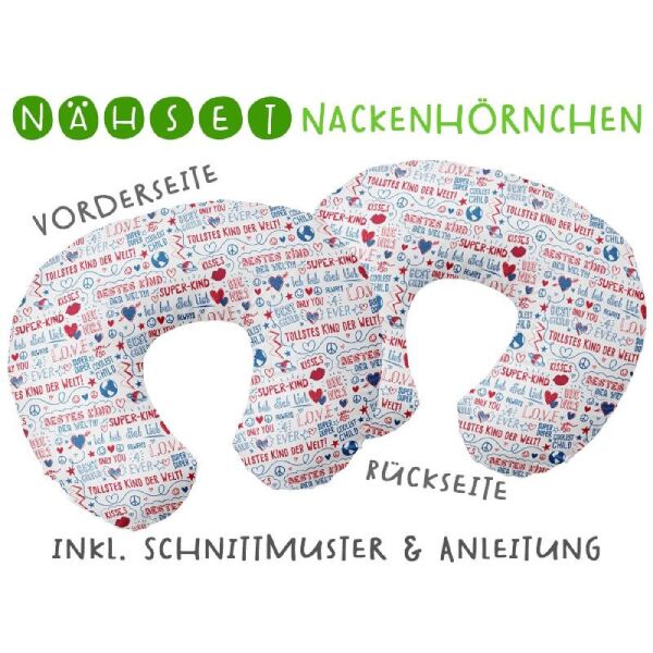 Nähset Nackenhörnchen SuperKind, inkl. Schnittmuster & Anleitung, Biobox